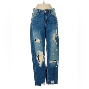Distressed Blue Women's Jeans